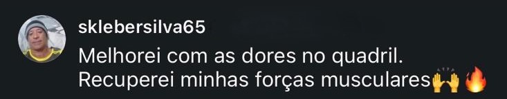 Depoimento sobre dores no quadril e forças musculares